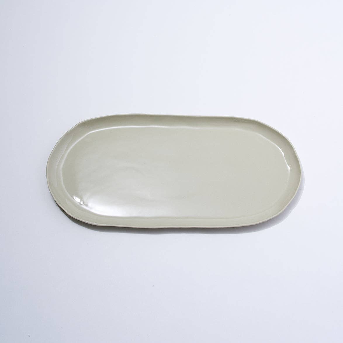 Cloud Oval Plate Chalk (L)