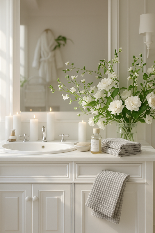 Waffle Tea/Hand Towel - Light Grey