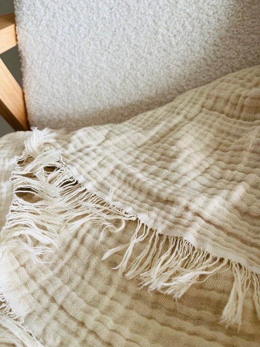 Musli Throw Blanket - Oatmeal