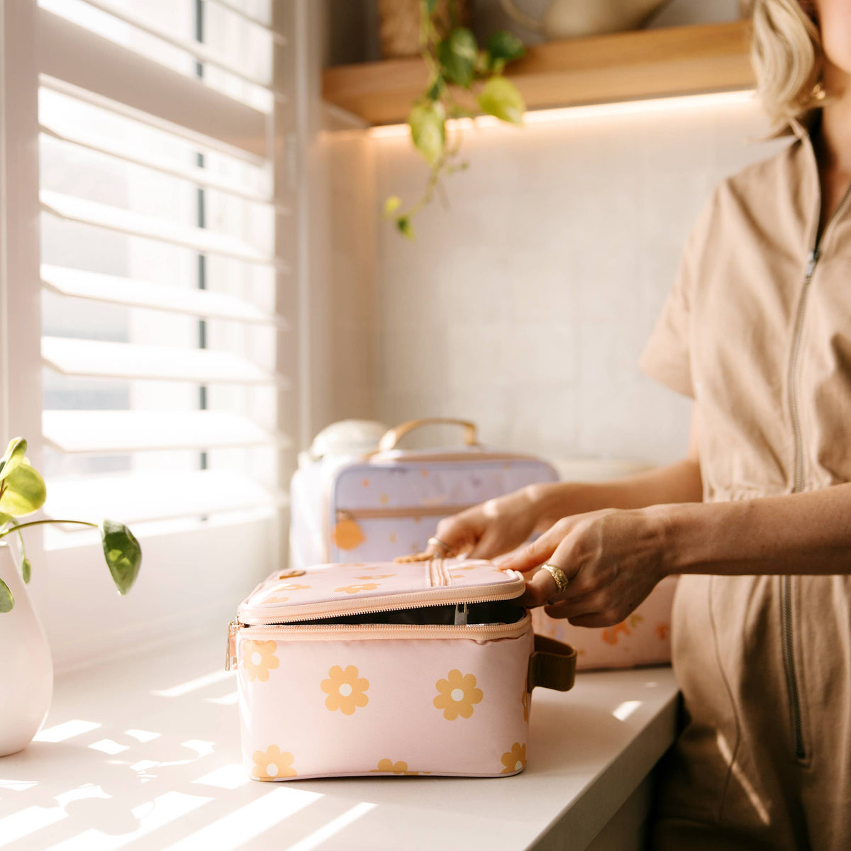 Daisy Chain Large Lunch Bag