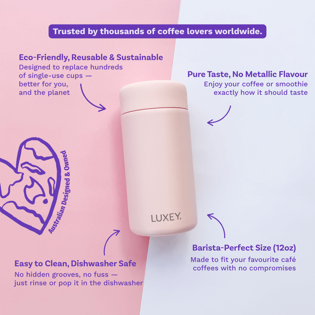 BLUE LOTUS – Stainless Steel Reusable Cup 12oz