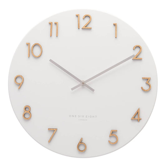 Katelyn White 60cm Metal Wall Clock