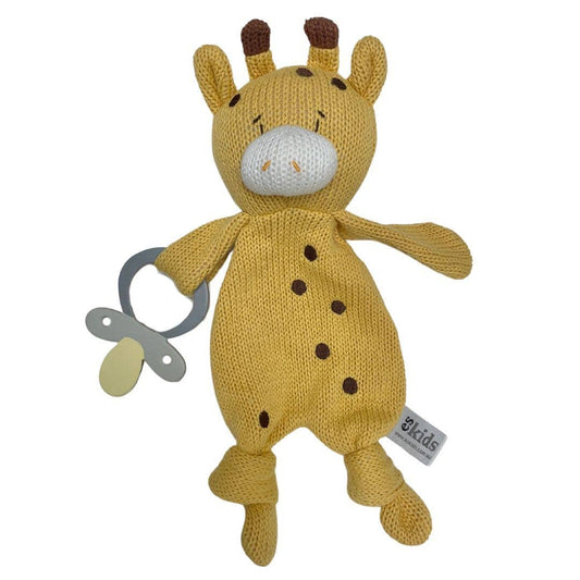 Giraffe Baby Comforter with Dummy Holder