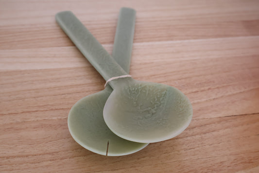 Kip Resin Salad Servers Pistachio