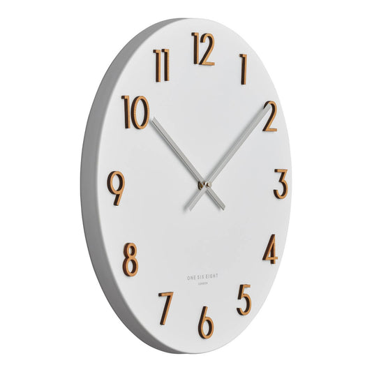 Katelyn White 60cm Metal Wall Clock