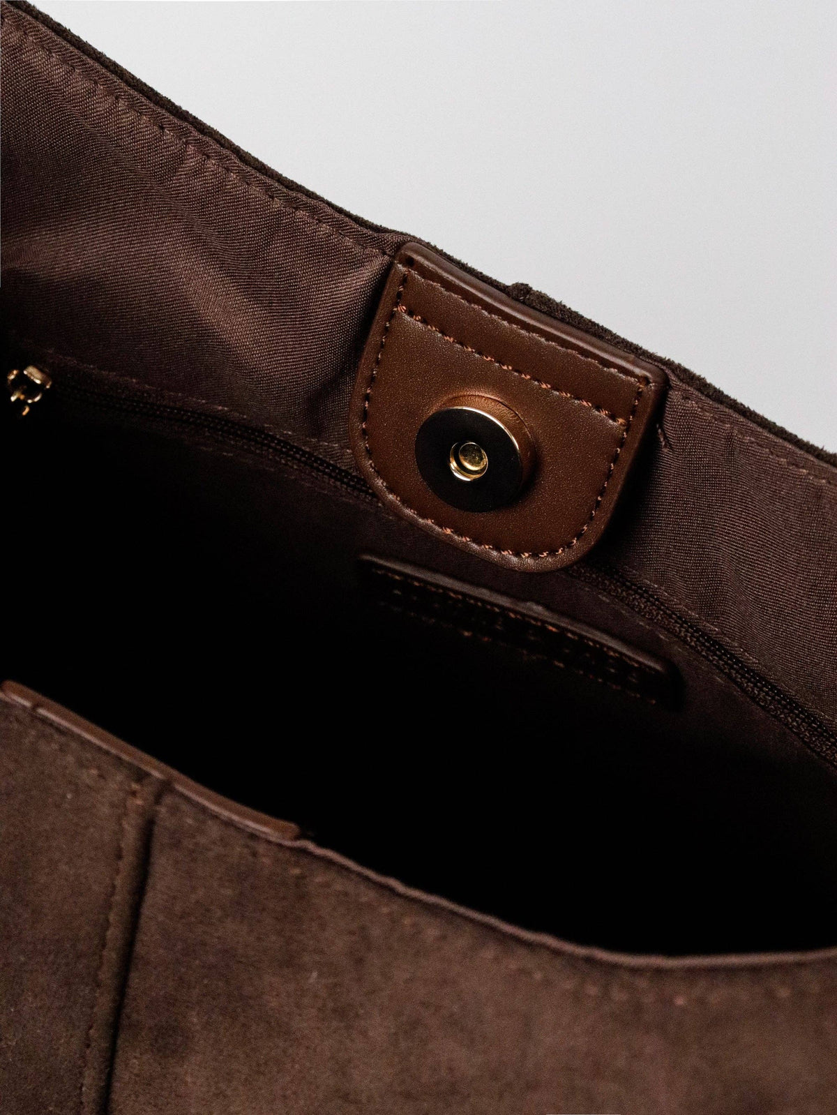 Remy Suede Shoulder Bag in Brown