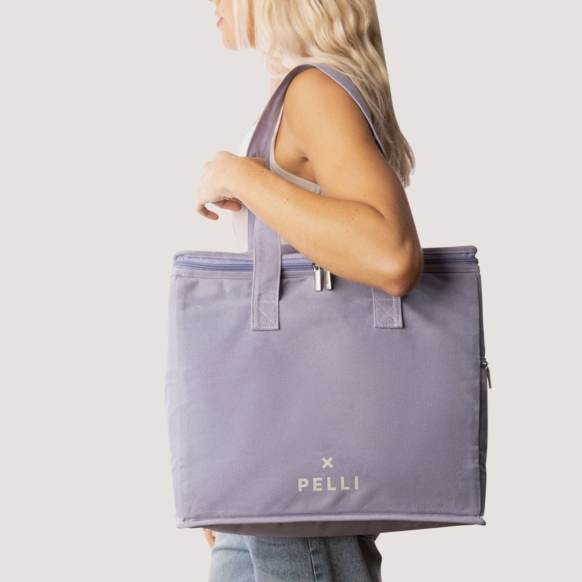 Chill Homie Waxed Canvas Large Cooler Bag - Violet