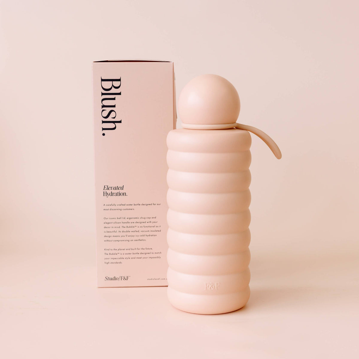 Bubble Water Bottle 700ml - Blush