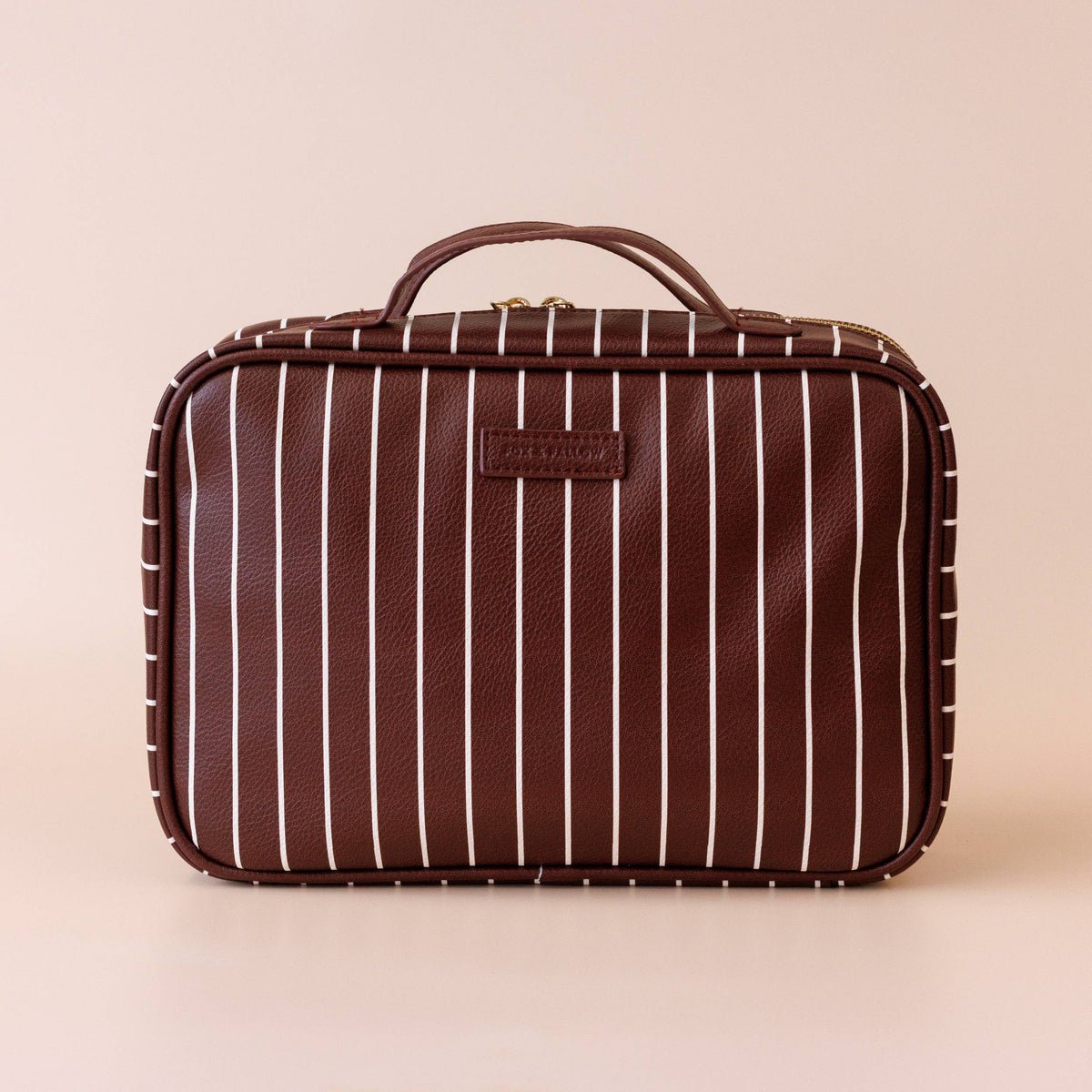 Merlot Pinstripe Cosmetic Bag