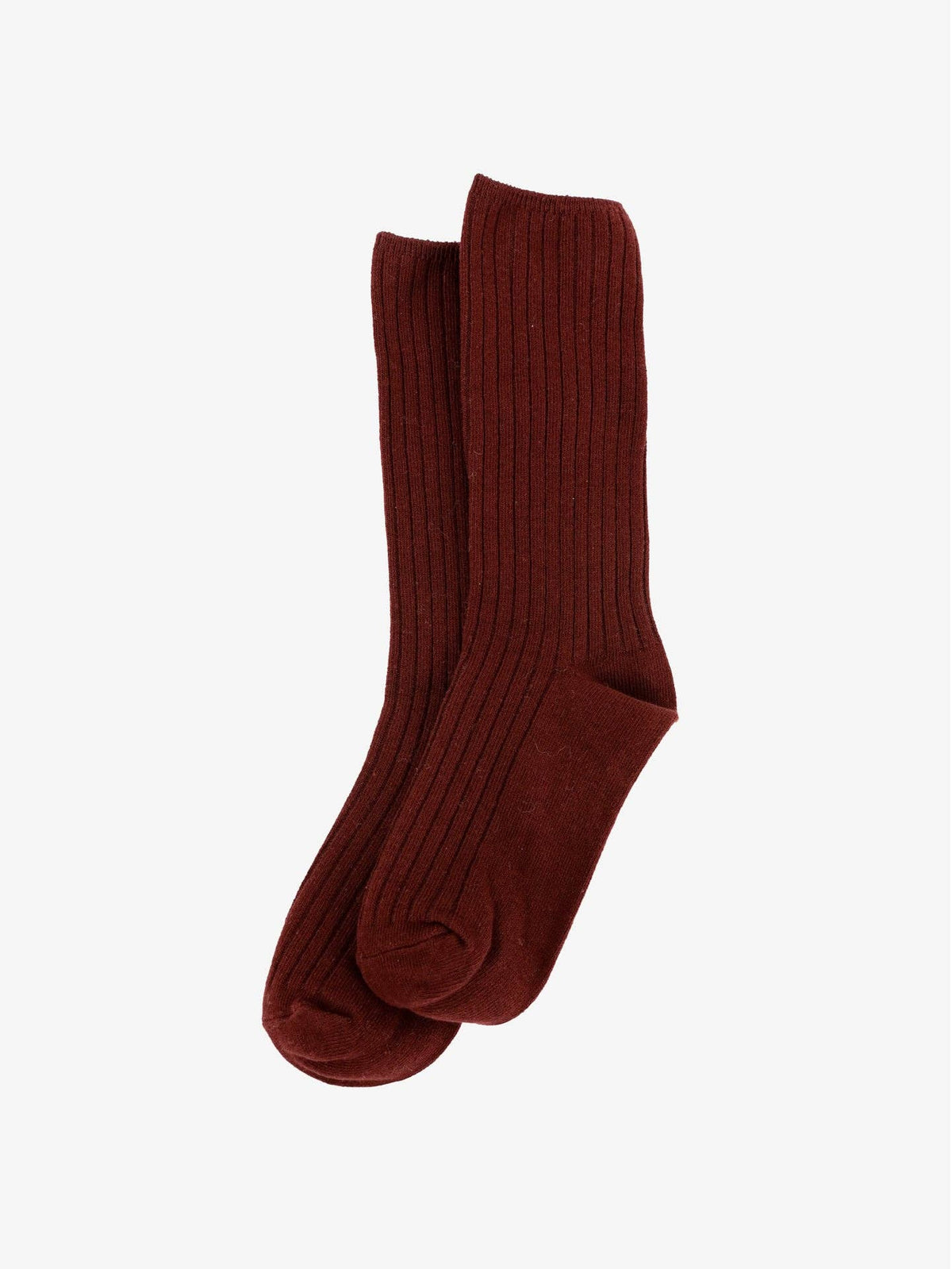 Chloe Everyday Ribbed Socks in Brown