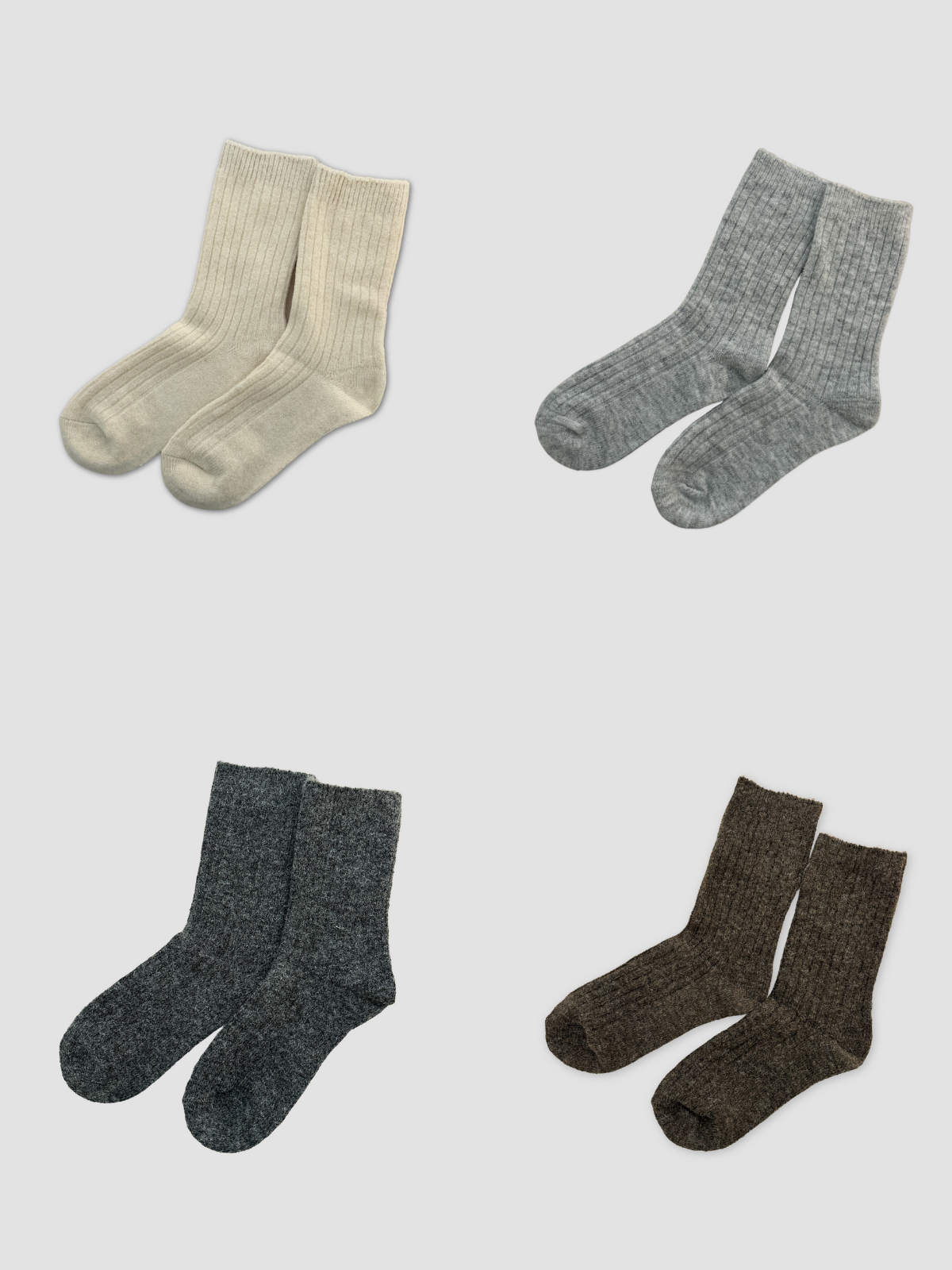 Angels Rib Wool Blend Socks