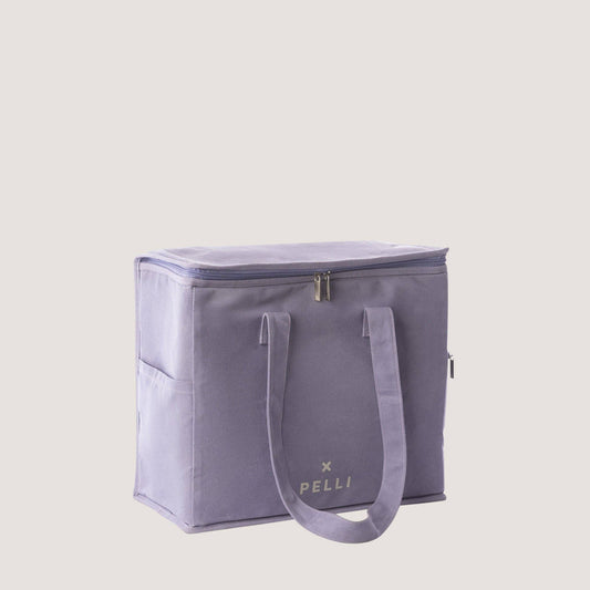 Chill Homie Waxed Canvas Large Cooler Bag - Violet