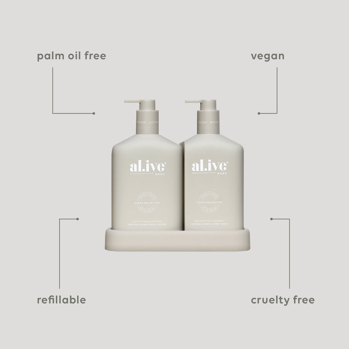 Al.ive Bathroom Duo - Sea Cotton & Coconut