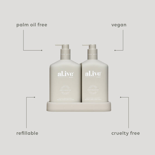 Al.ive Bathroom Duo - Sea Cotton & Coconut