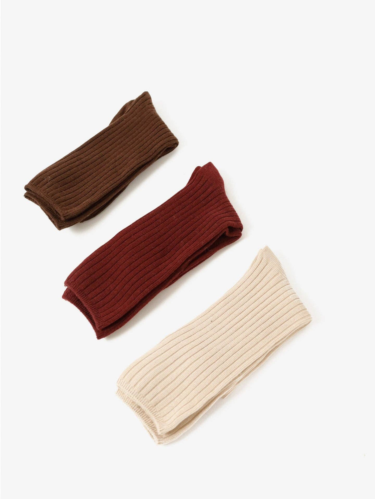 Chloe Everyday Ribbed Socks in Brown