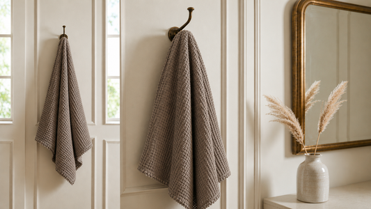 Organic Cotton Bamboo Waffle Throw Blanket - Milk Chocolate