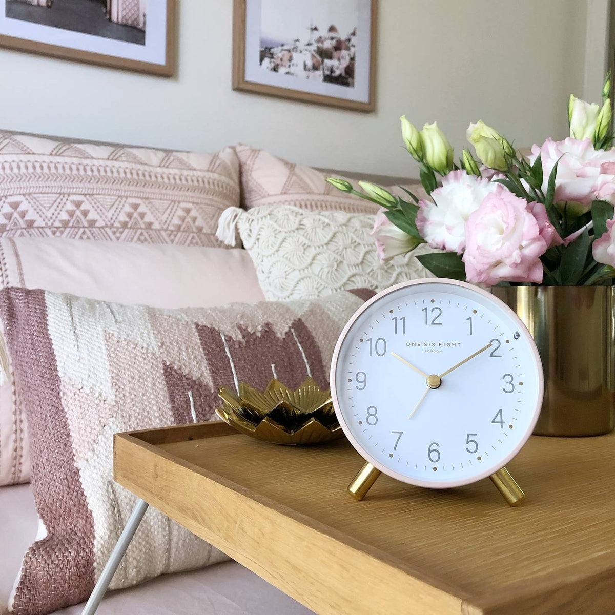 Maisie Blush Silent Alarm Clock