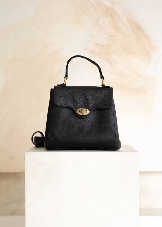 Verve Vintage Bag in Textured Noir