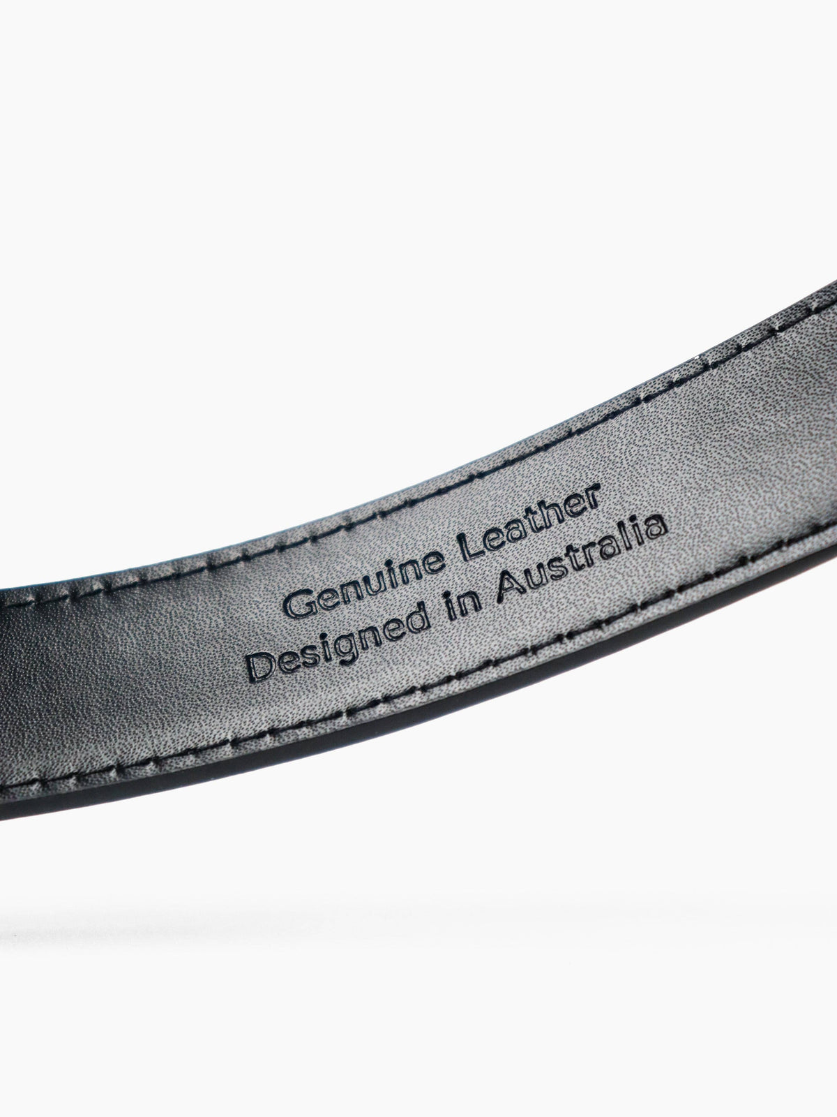 Greta Thin Genuine Leather Belt In Brown