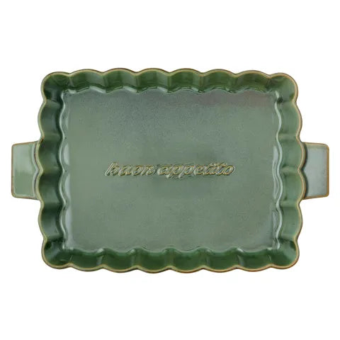 Toscana Ceramic Baker Rectangle Olive