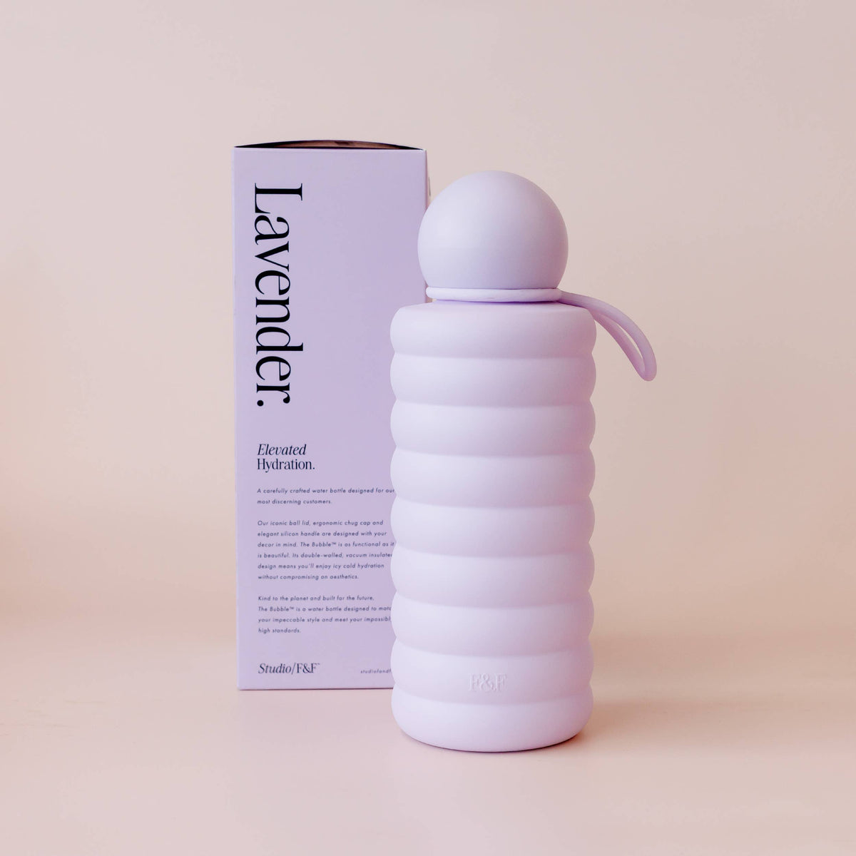 Bubble Water Bottle 700ml - Lavender