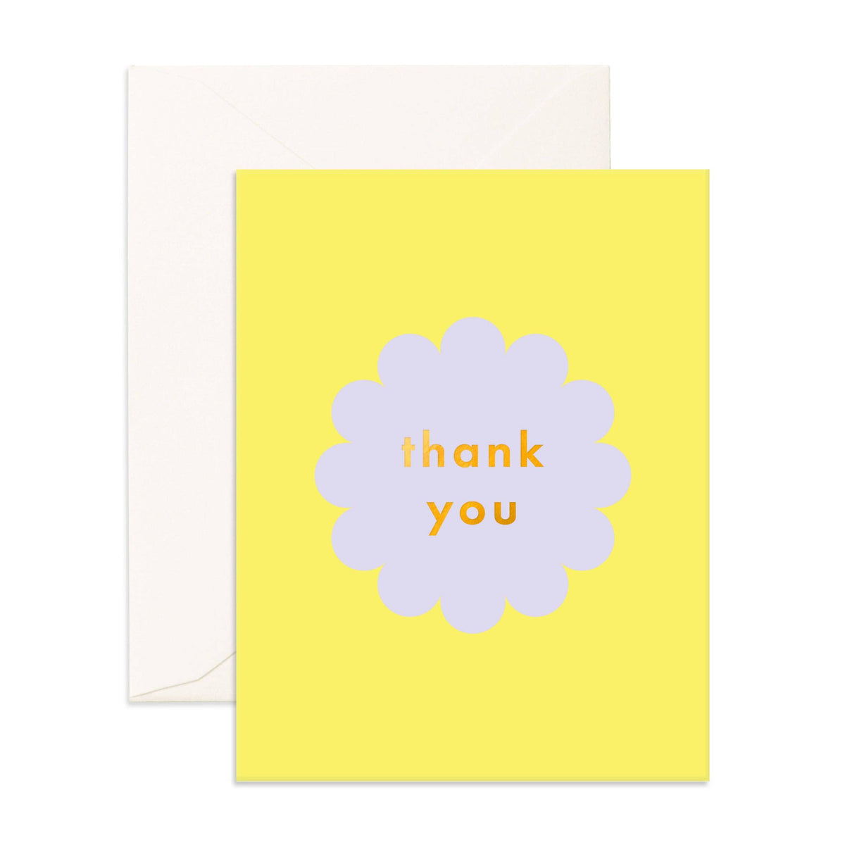 Thank You Lilac Petal Greeting Card